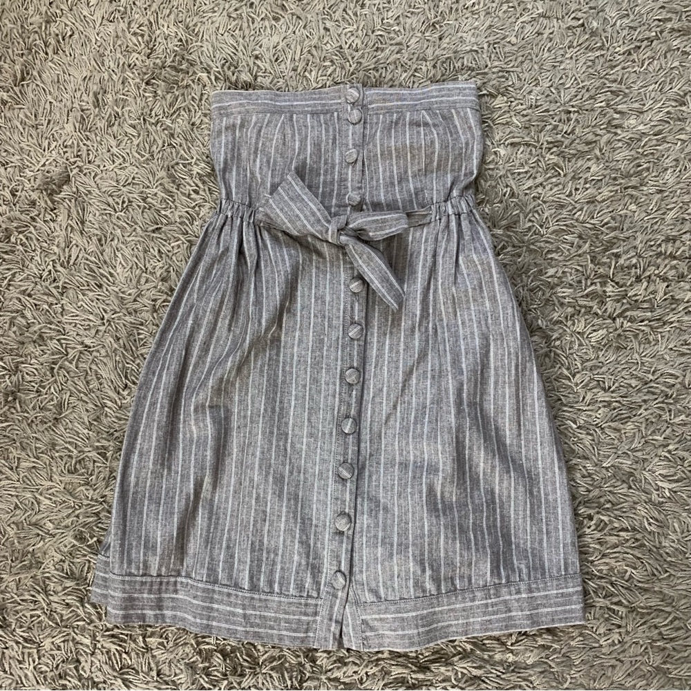 Carolina Williamson | strapless linen dress size small